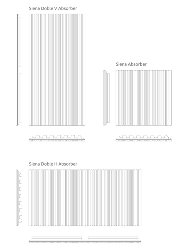 Siena Doble H W Absorber 315 Hz - 5000 Hz
