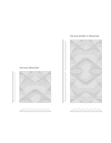 Verona Doble V W Absorber 250 Hz - 5000 Hz