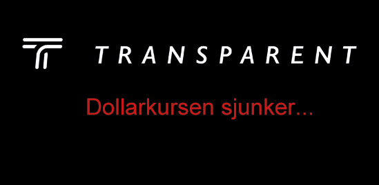 Dollarkursen sjunker