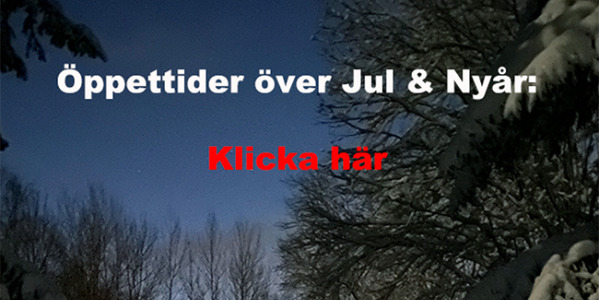 Öppettider Jul & Nyår
