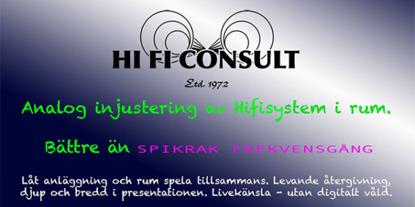 Hifi är en analog placeringssport!